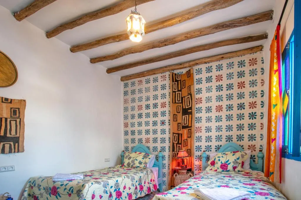 Guest accommodation and traditional interior details at Afra House Chefchaouen