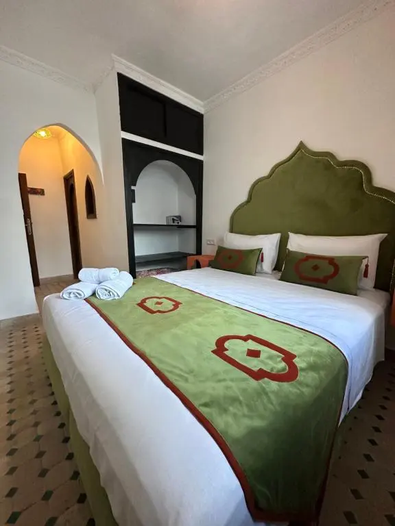 Green double room at Kasba Blanca Tangier