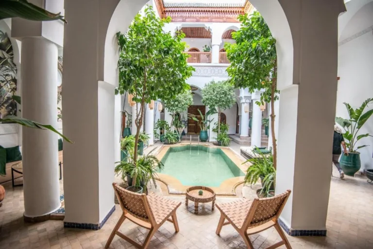 Riad Palais Calipau Marrakech courtyard pool