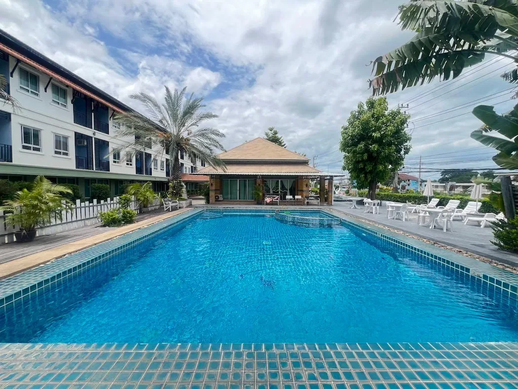 Outdoor swimming pool at Seasons Palace Resort Hua Hin Thailand
