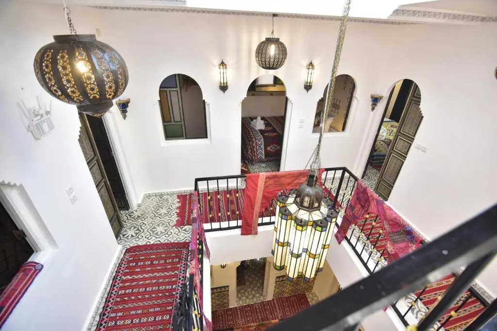 Central atrium viewed from the upper floor of Zoco Riad